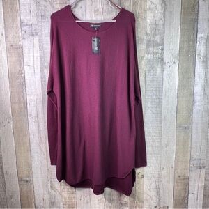 Inc. International Concepts XXLarge Oversized Maroon Sweater Extra Long